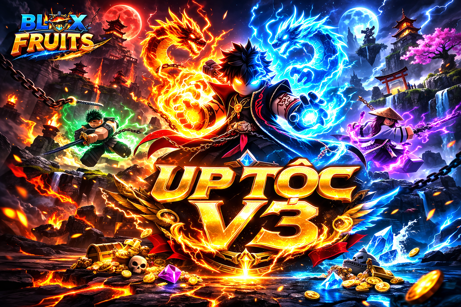 LẤY VÀ UP TỘC V3 (TRỪ RỒNG)